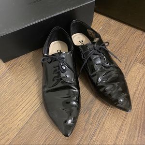 Repetto Black Patent Dexter Derbys